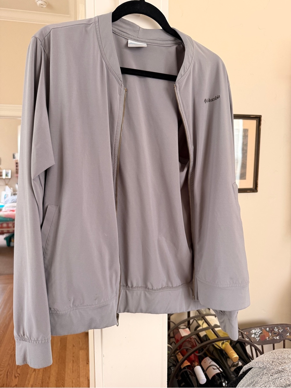 Columbia Light Gray Bomber Jacket